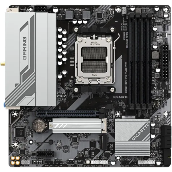 Gigabyte Mainboard|GIGABYTE|AMD B650|SAM5|Micro-ATX|Memory DDR5|Memory slots 4|B650MGAMINGPLUSWF1.3