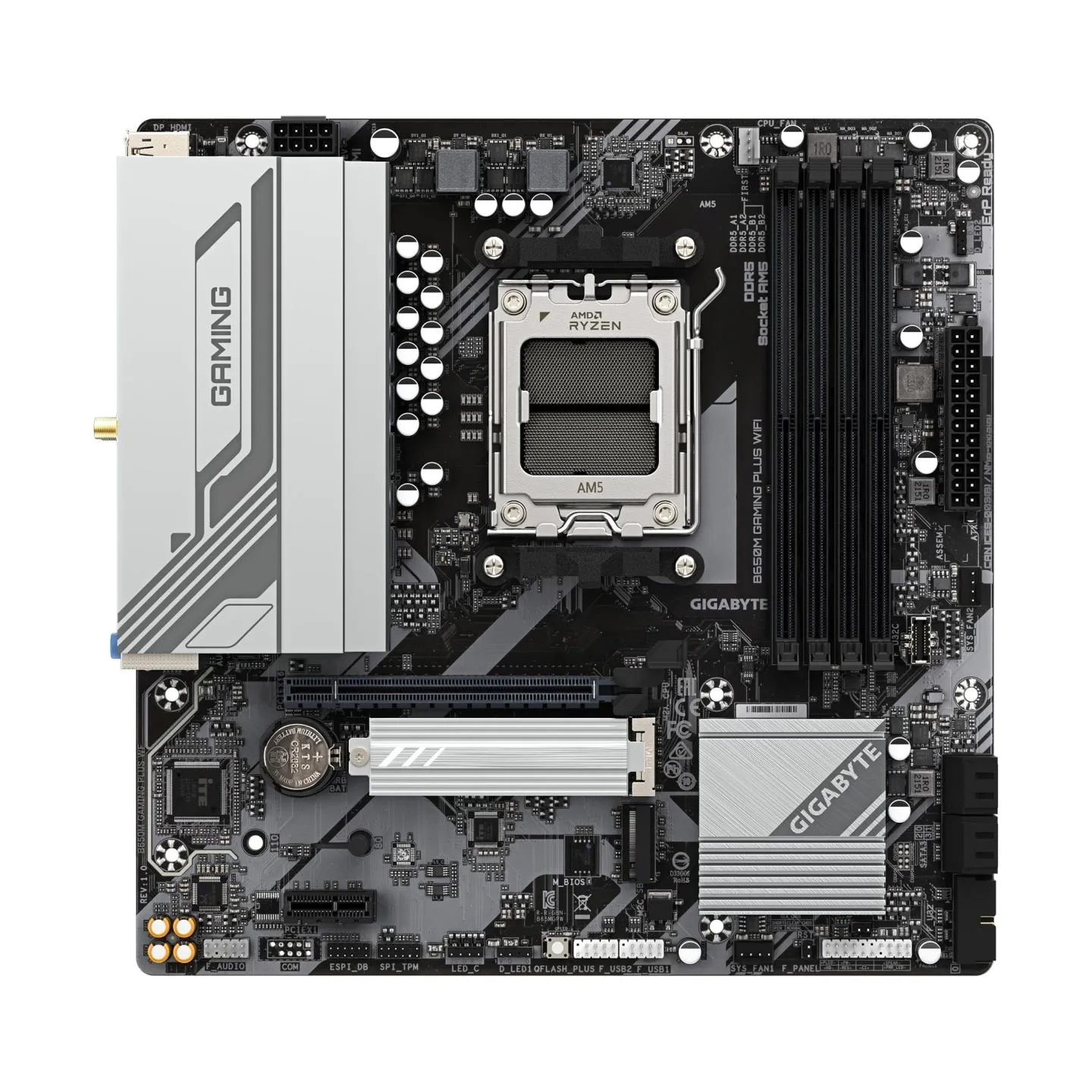 Gigabyte Mainboard|GIGABYTE|AMD B650|SAM5|Micro-ATX|Memory DDR5|Memory slots 4|B650MGAMINGPLUSWF1.3