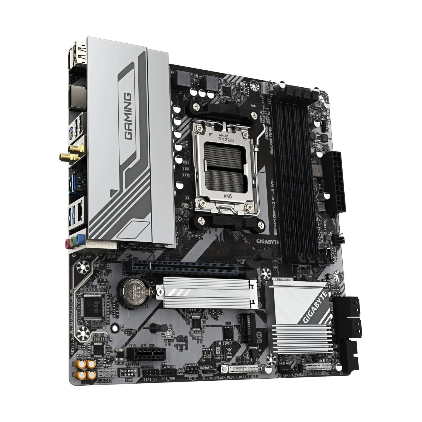 Gigabyte Mainboard|GIGABYTE|AMD B650|SAM5|Micro-ATX|Memory DDR5|Memory slots 4|B650MGAMINGPLUSWF1.3