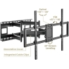 Gembird Full-motion TV wall mount 60-120