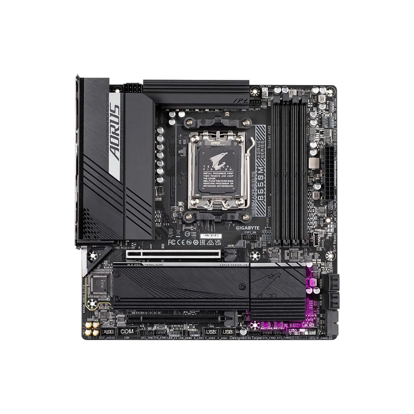 Gigabyte Mainboard|GIGABYTE|AMD B650|SAM5|Micro-ATX|Memory DDR5|Memory slots 4|B650MAORUSELITE1.3
