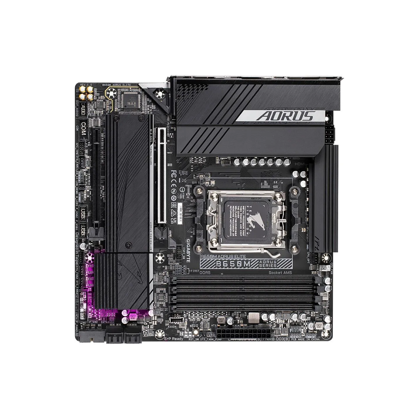 Gigabyte Mainboard|GIGABYTE|AMD B650|SAM5|Micro-ATX|Memory DDR5|Memory slots 4|B650MAORUSELITE1.3