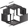 Lanberg Wall mount cabinet 19inch 6U