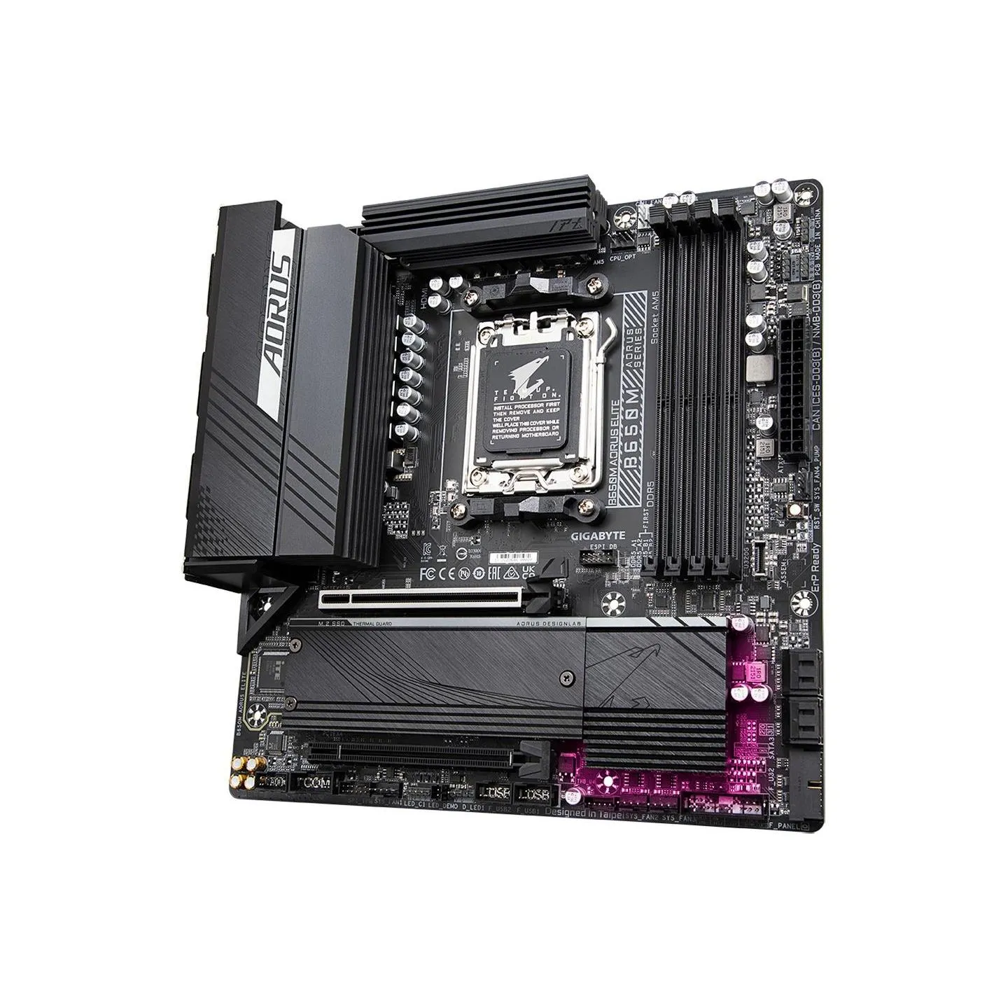 Gigabyte Mainboard|GIGABYTE|AMD B650|SAM5|Micro-ATX|Memory DDR5|Memory slots 4|B650MAORUSELITE1.3