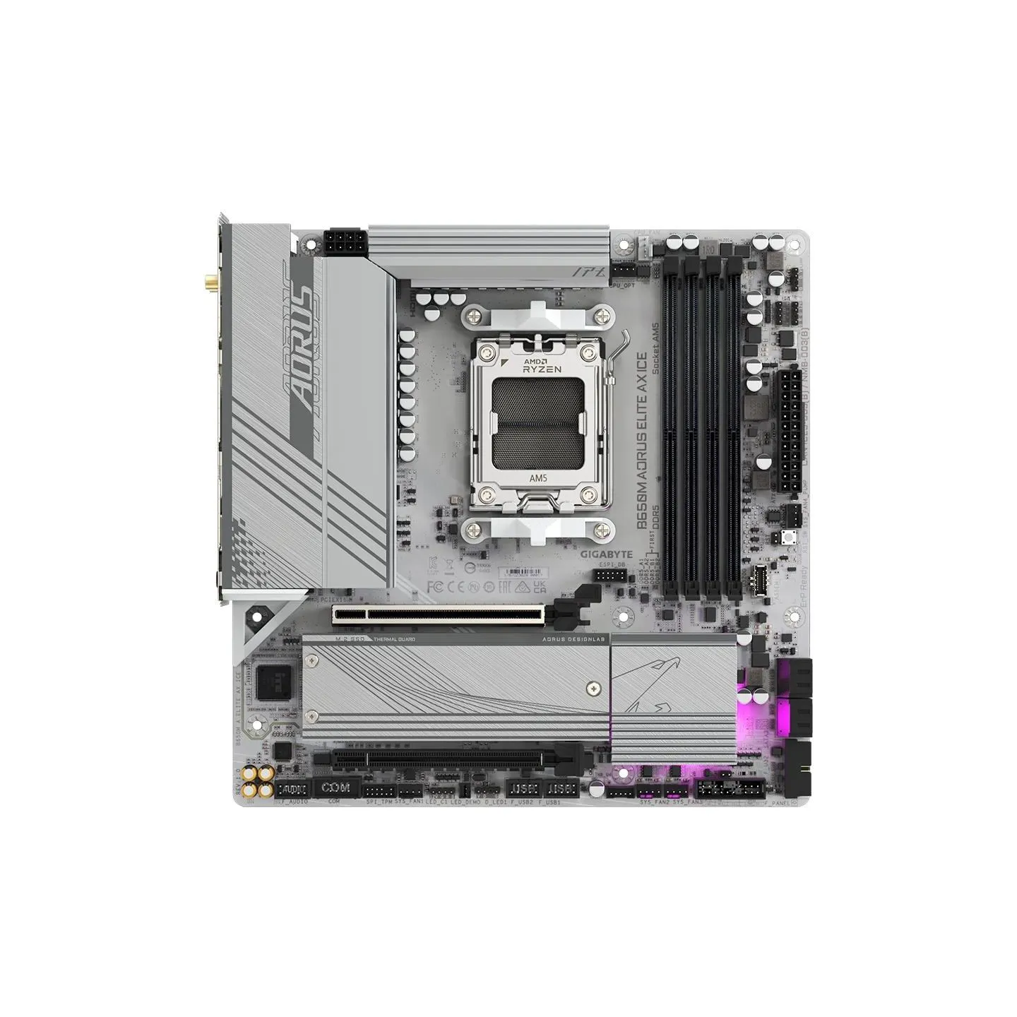 Gigabyte Mainboard|GIGABYTE|AMD B650|SAM5|Micro-ATX|Memory DDR5|Memory slots 4|B650MAELITEAXICE1.1
