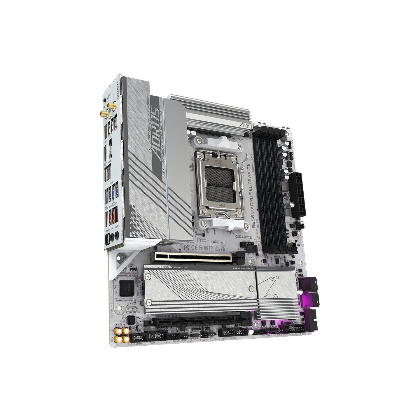 Gigabyte Mainboard|GIGABYTE|AMD B650|SAM5|Micro-ATX|Memory DDR5|Memory slots 4|B650MAELITEAXICE1.1