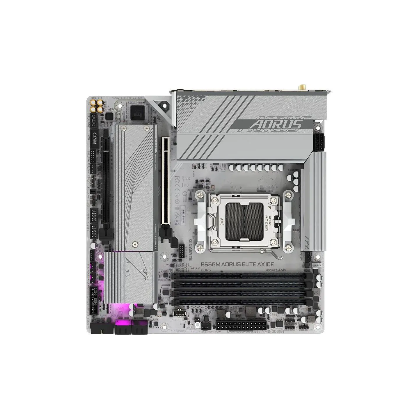Gigabyte Mainboard|GIGABYTE|AMD B650|SAM5|Micro-ATX|Memory DDR5|Memory slots 4|B650MAELITEAXICE1.1