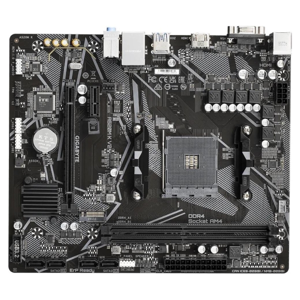 Gigabyte Mainboard|GIGABYTE|AMD A520|SAM4|Micro-ATX|Memory DDR4|Memory slots 2|1xPCI-Express 3.0 1x|1xPCI-Express 3.0 16x|1xM.2|