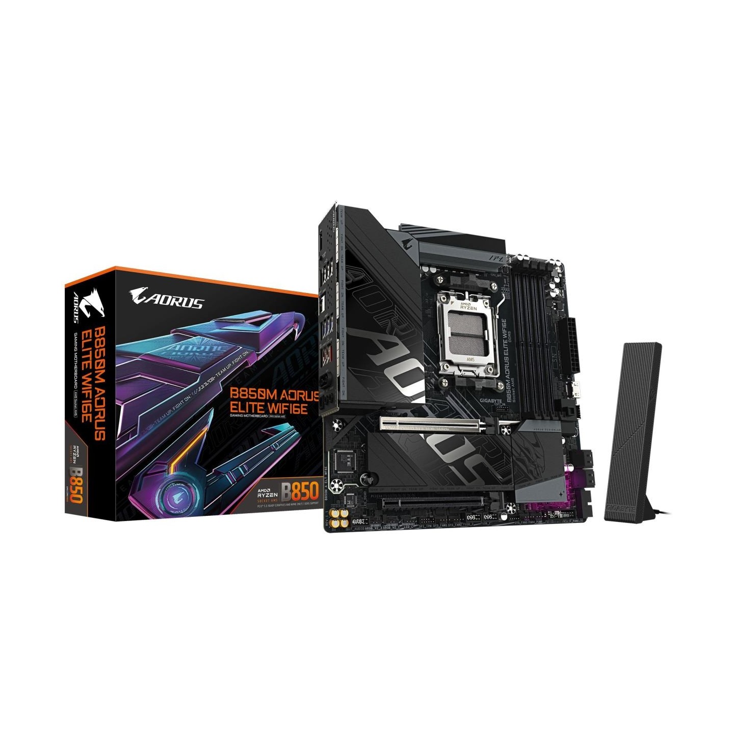 Gigabyte Mainboard|GIGABYTE|AMD B850|Socket AM5|micro ATX|RAM DDR5-SDRAM|4xSlots|Wi-Fi Yes|Bluetooth Yes|2xNumber of M.2 (M) slo