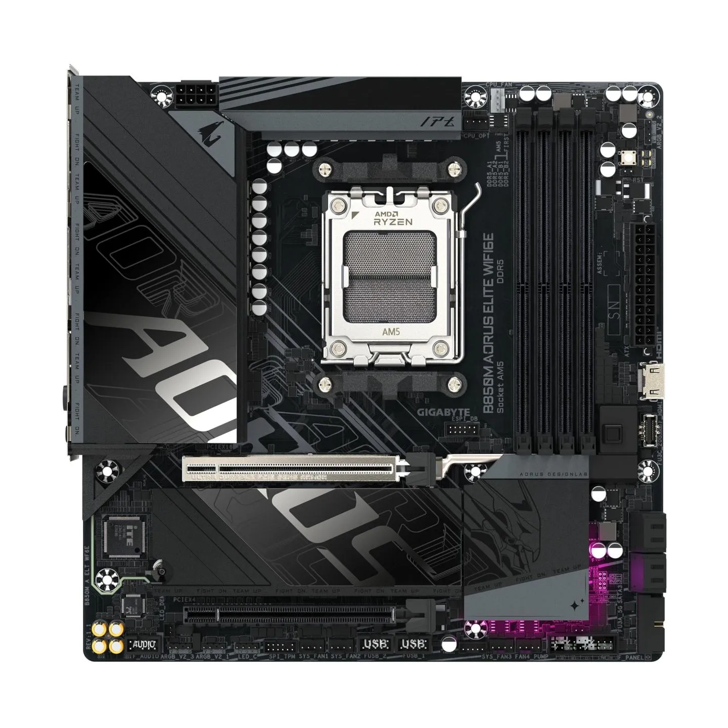 Gigabyte Mainboard|GIGABYTE|AMD B850|Socket AM5|micro ATX|RAM DDR5-SDRAM|4xSlots|Wi-Fi Yes|Bluetooth Yes|2xNumber of M.2 (M) slo