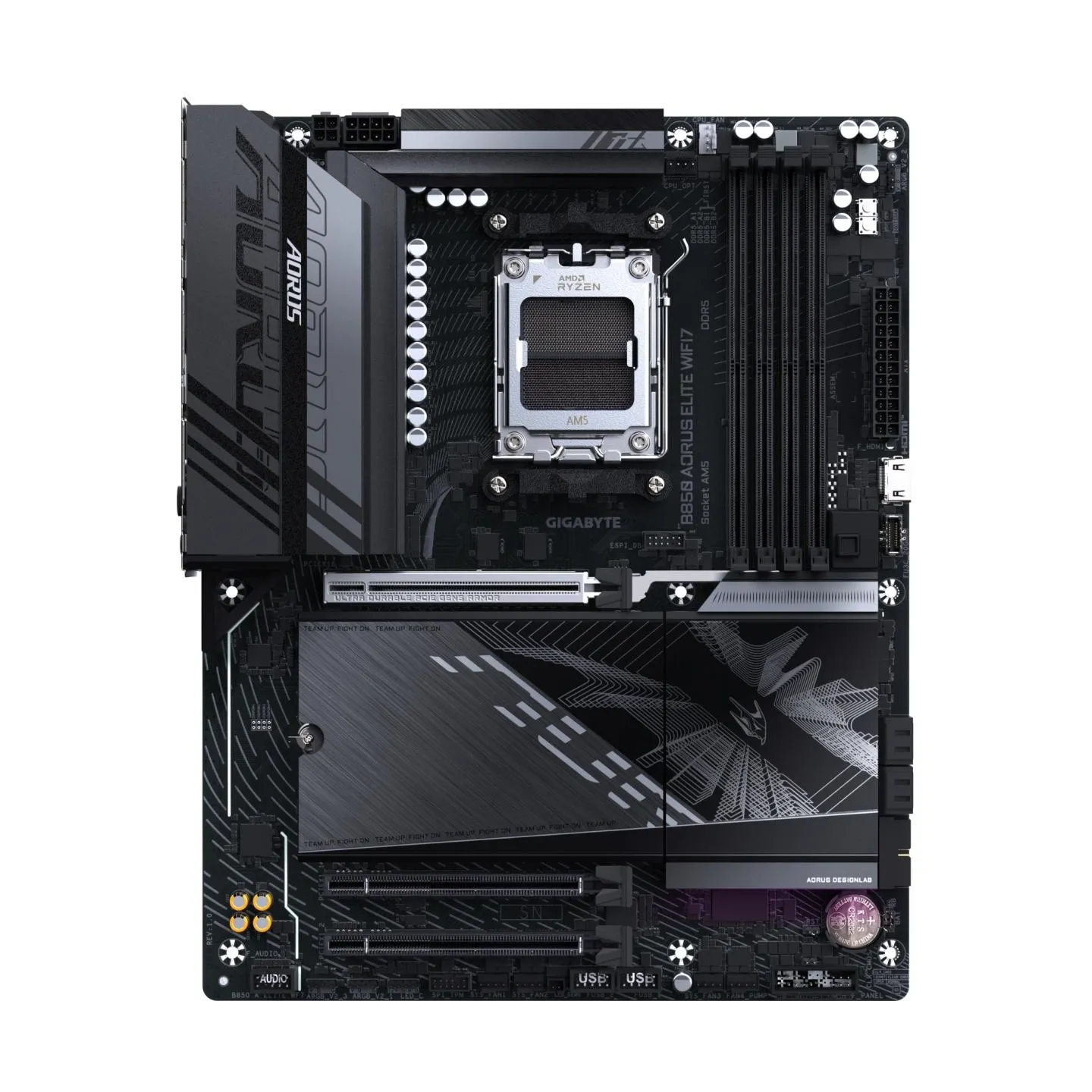Gigabyte Mainboard|GIGABYTE|AMD B850|SAM5|ATX|Memory DDR5|Memory slots 4|B850AELITEWF71.1