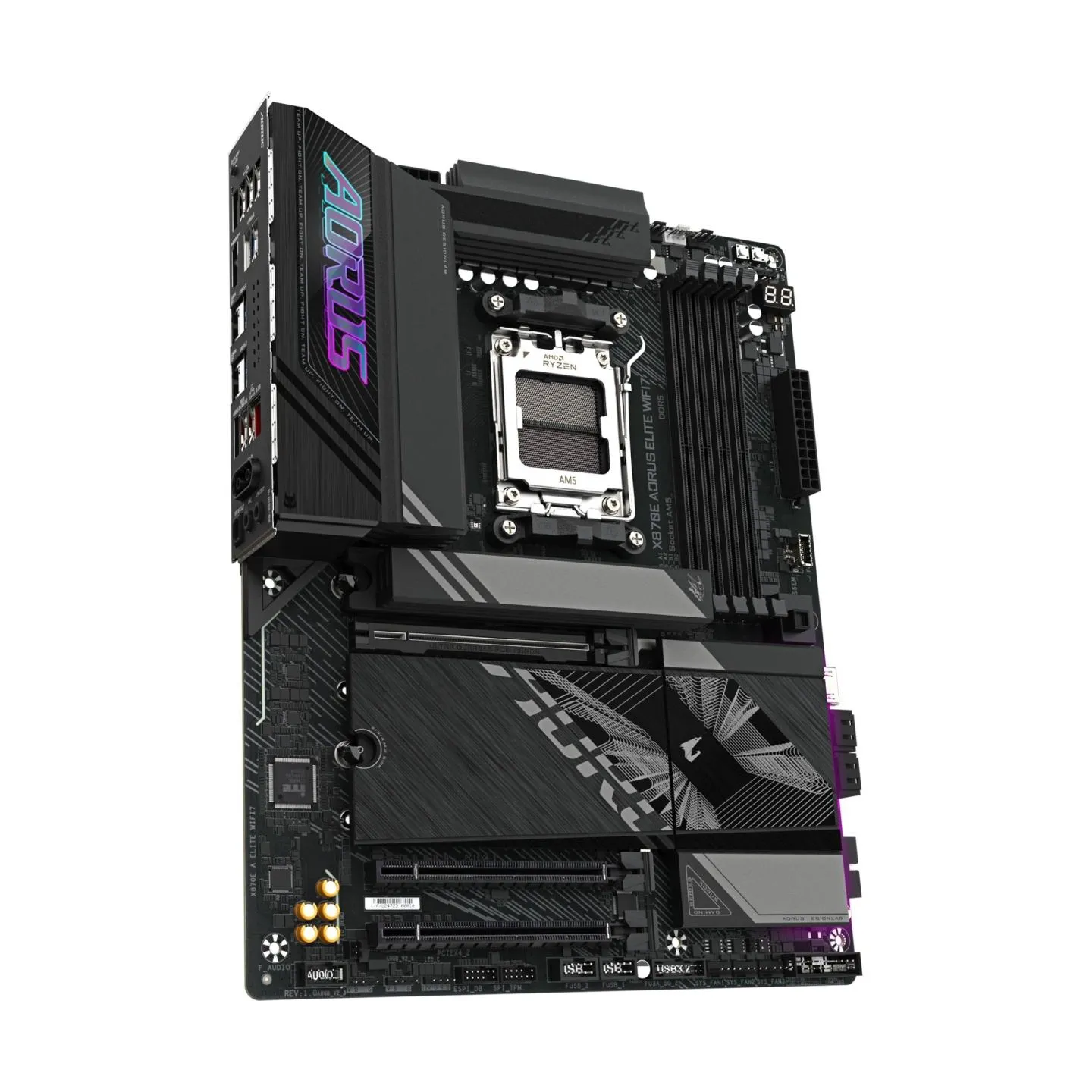 Gigabyte Mainboard|GIGABYTE|AMD X870E|SAM5|ATX|Memory DDR5|Memory slots 4|1xPCI-Express 3.0 4x|1xPCI-Express 4.0 4x	|1xPCI-Expre