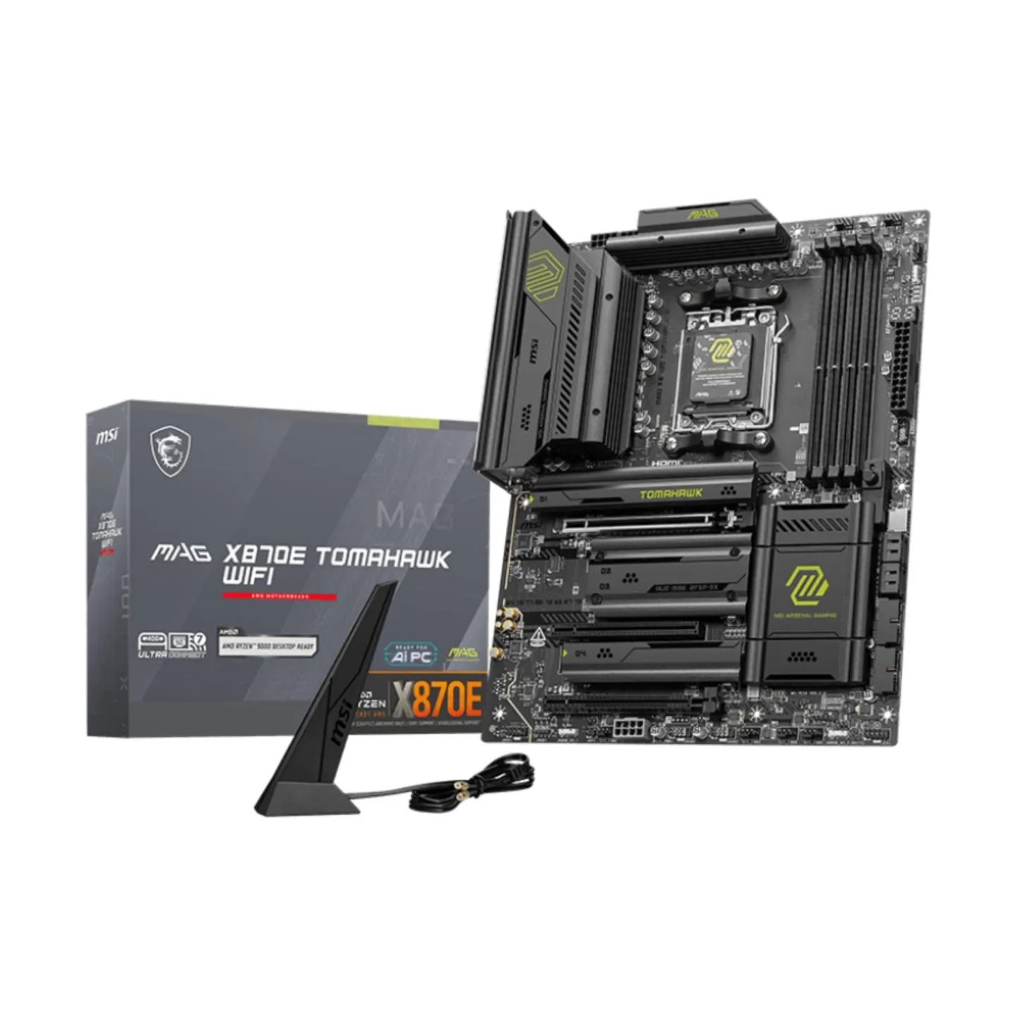 MSI Mainboard|MSI|AMD X870E|SAM5|ATX|Memory DDR5|Memory slots 4|3xPCI-Express 16x|4xM.2|1xAudio-In|1xAudio-Out|4xUSB 2.0|2xUSB 3