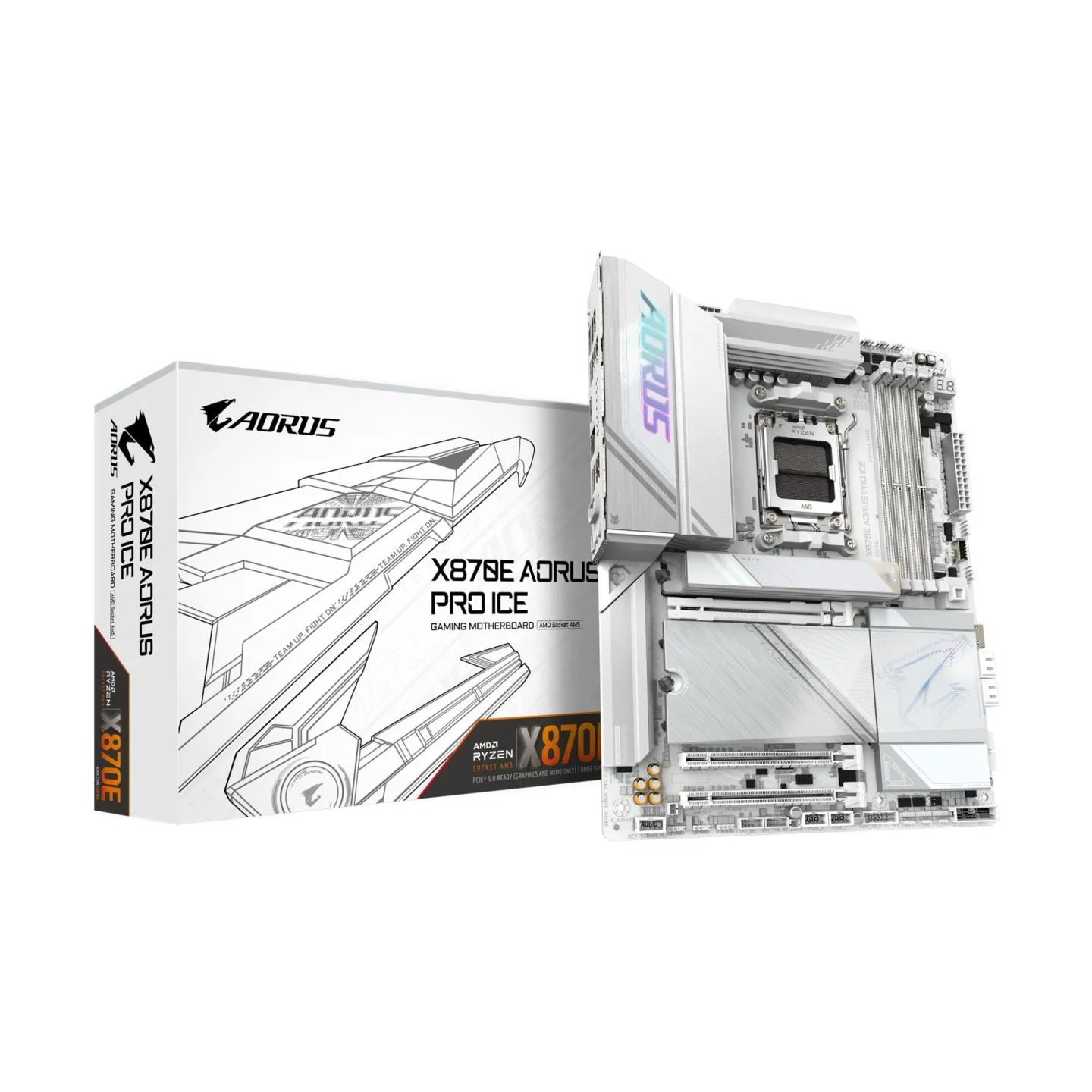 Gigabyte Mainboard|GIGABYTE|AMD X870E|SAM5|ATX|Memory DDR5|Memory slots 4|X870EAORUSPROICE1.1