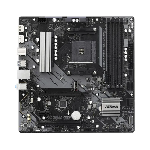 Asrock Mainboard|ASROCK|AMD B550|SAM4|MicroATX|1xPCI-Express 3.0 1x|1xPCI-Express 3.0 4x|2xM.2|1xPCI-Express 4.0 16x|Memory DDR4