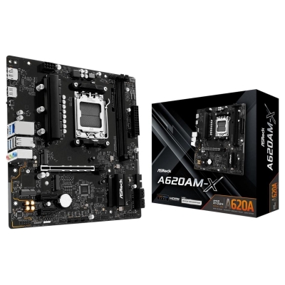 Asrock Mainboard|ASROCK|AMD A620A|SAM5|Micro-ATX|Memory DDR5|Memory slots 2|A620AM-X