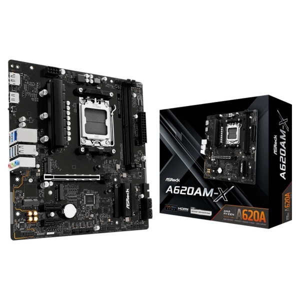 Asrock Mainboard|ASROCK|AMD A620A|SAM5|Micro-ATX|Memory DDR5|Memory slots 2|A620AM-X