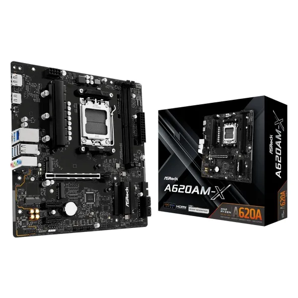 Asrock Mainboard|ASROCK|AMD A620A|SAM5|Micro-ATX|Memory DDR5|Memory slots 2|A620AM-X