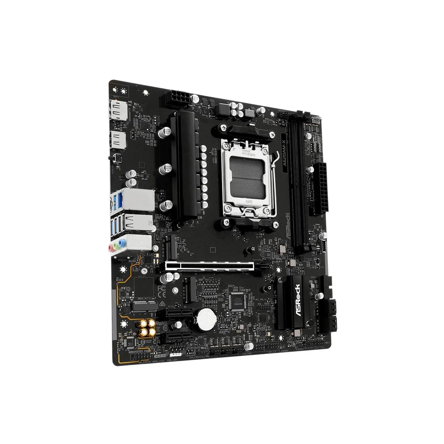 Asrock Mainboard|ASROCK|AMD A620A|SAM5|Micro-ATX|Memory DDR5|Memory slots 2|A620AM-X