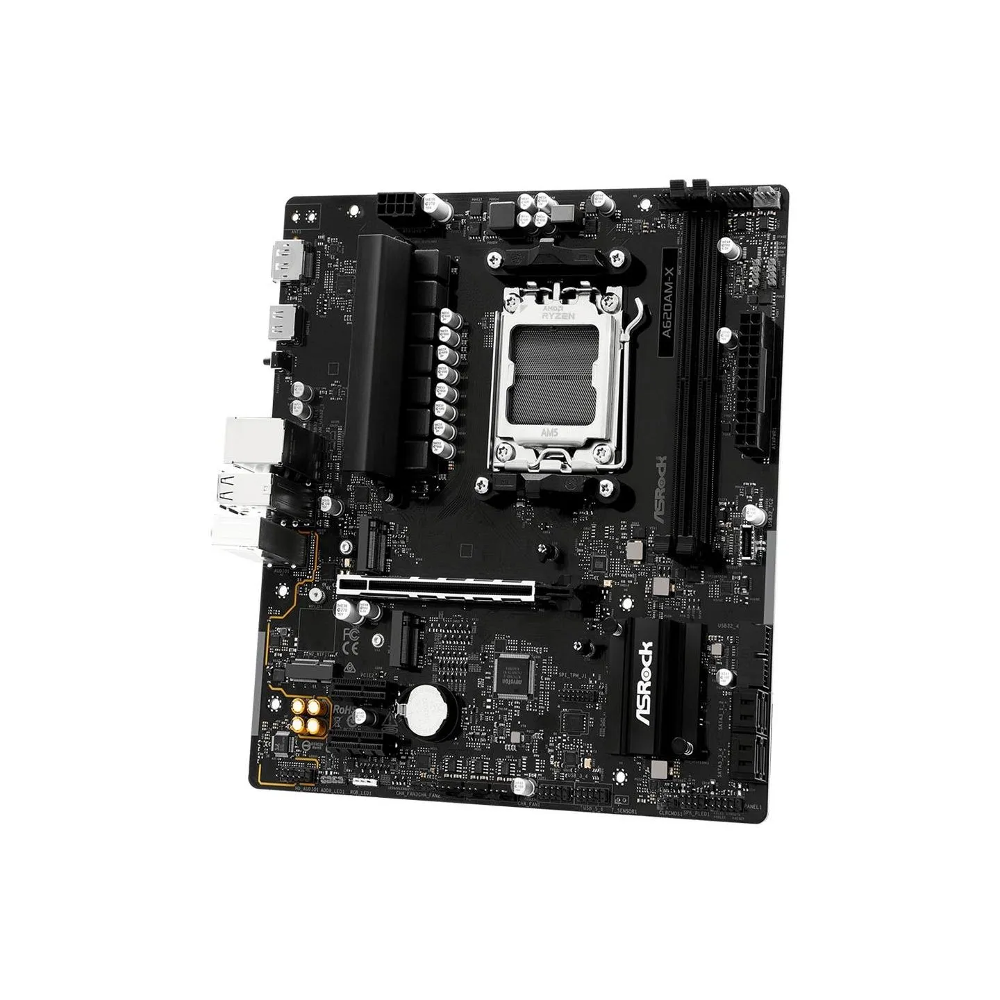 Asrock Mainboard|ASROCK|AMD A620A|SAM5|Micro-ATX|Memory DDR5|Memory slots 2|A620AM-X