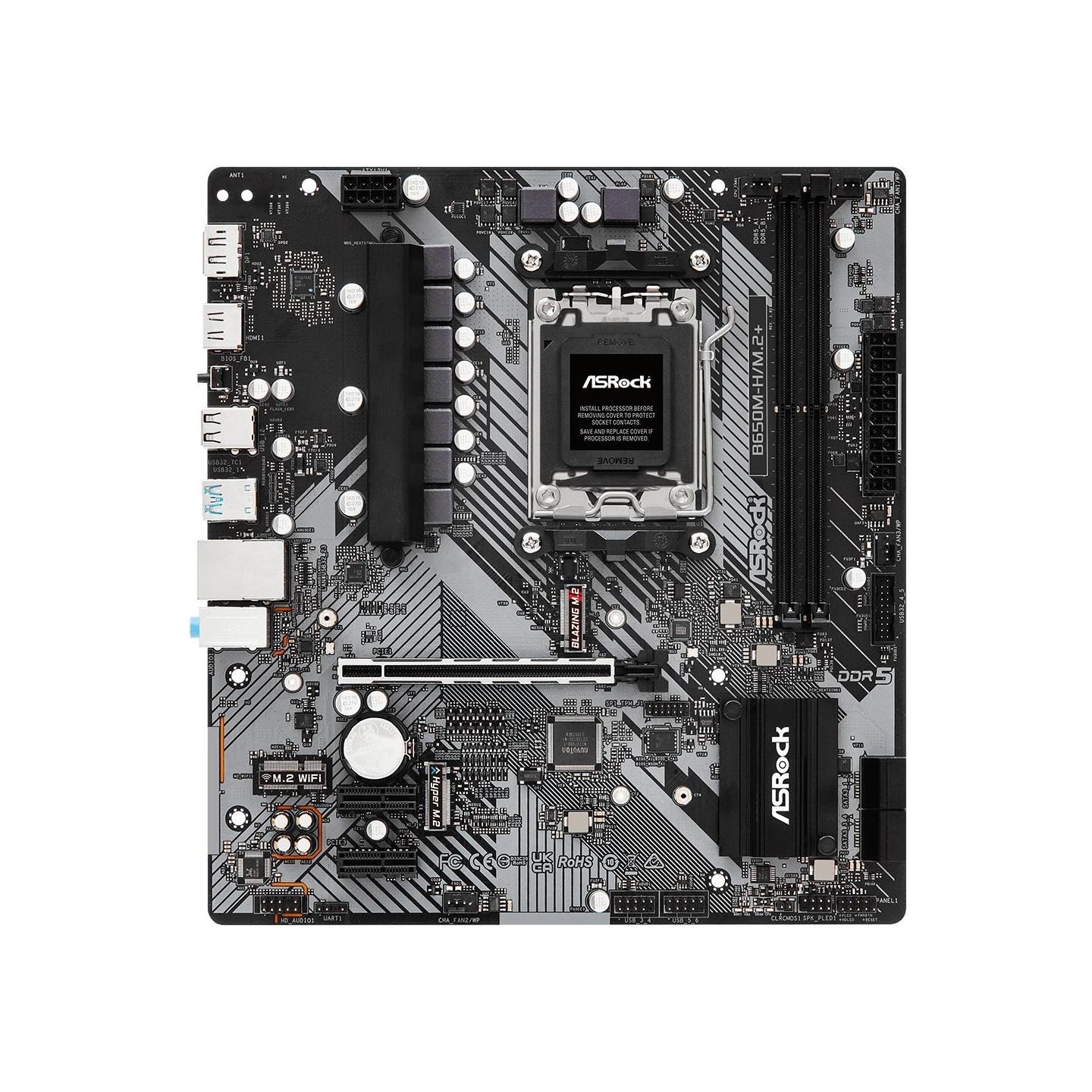 Asrock B650M-H/M.2 + AM5 2DDR5 HDMI/DP mATX