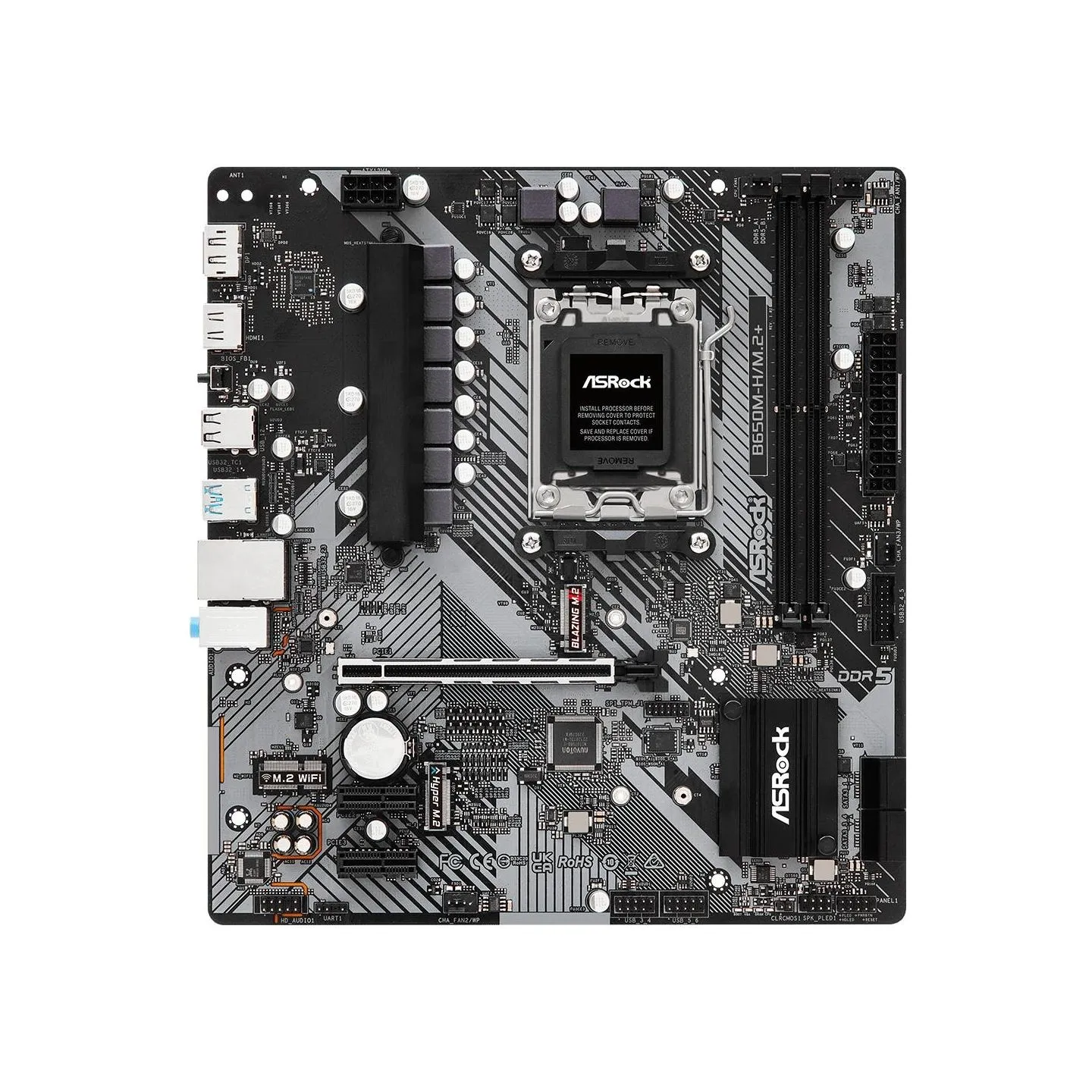 Asrock B650M-H/M.2 + AM5 2DDR5 HDMI/DP mATX