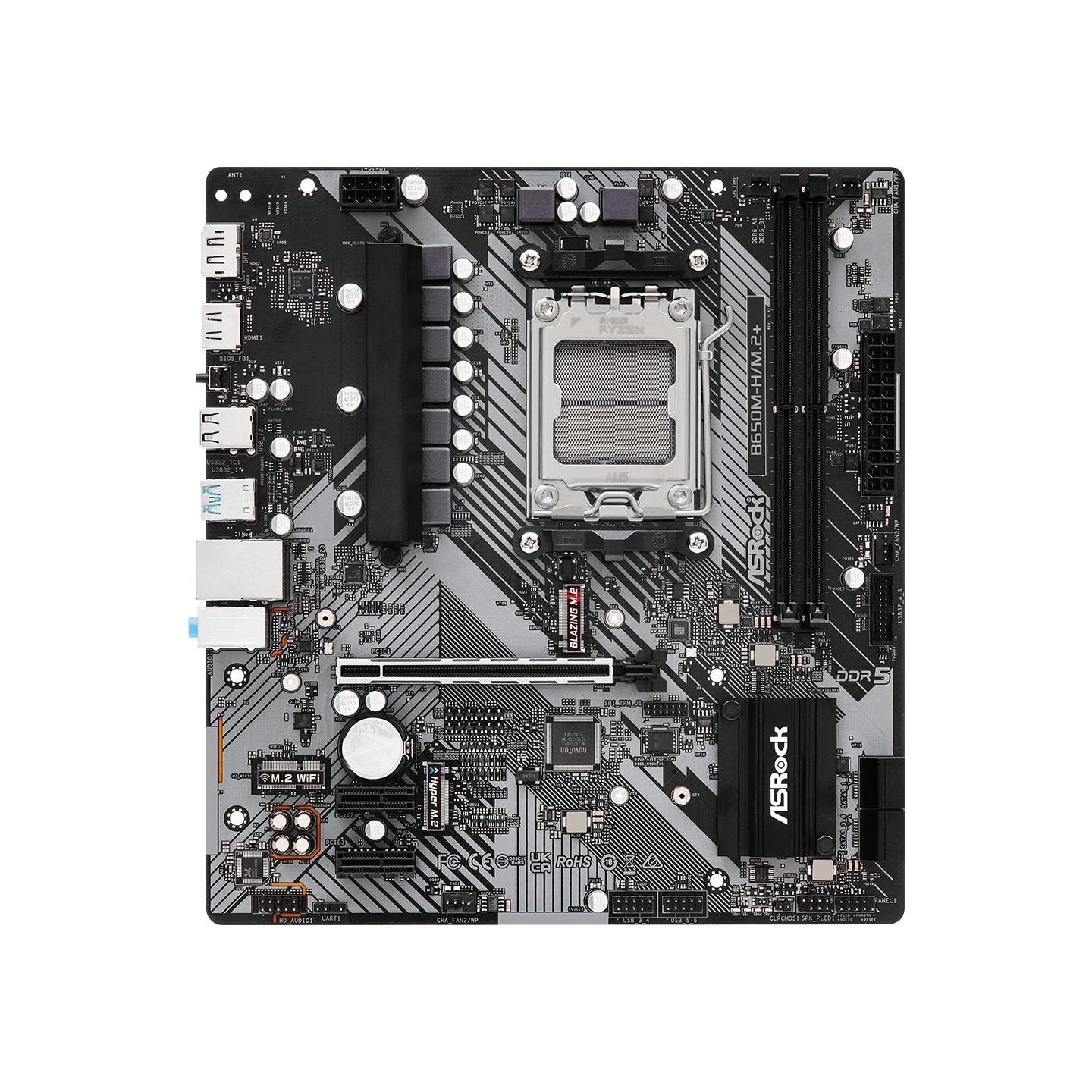 Asrock B650M-H/M.2 + AM5 2DDR5 HDMI/DP mATX