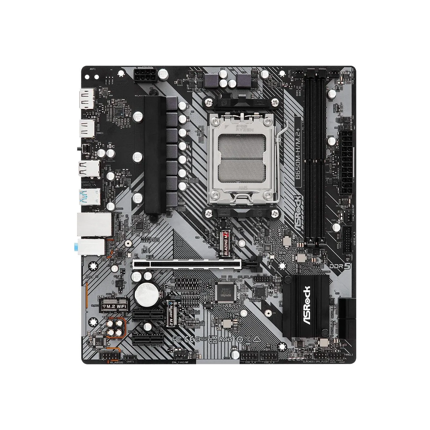 Asrock B650M-H/M.2 + AM5 2DDR5 HDMI/DP mATX