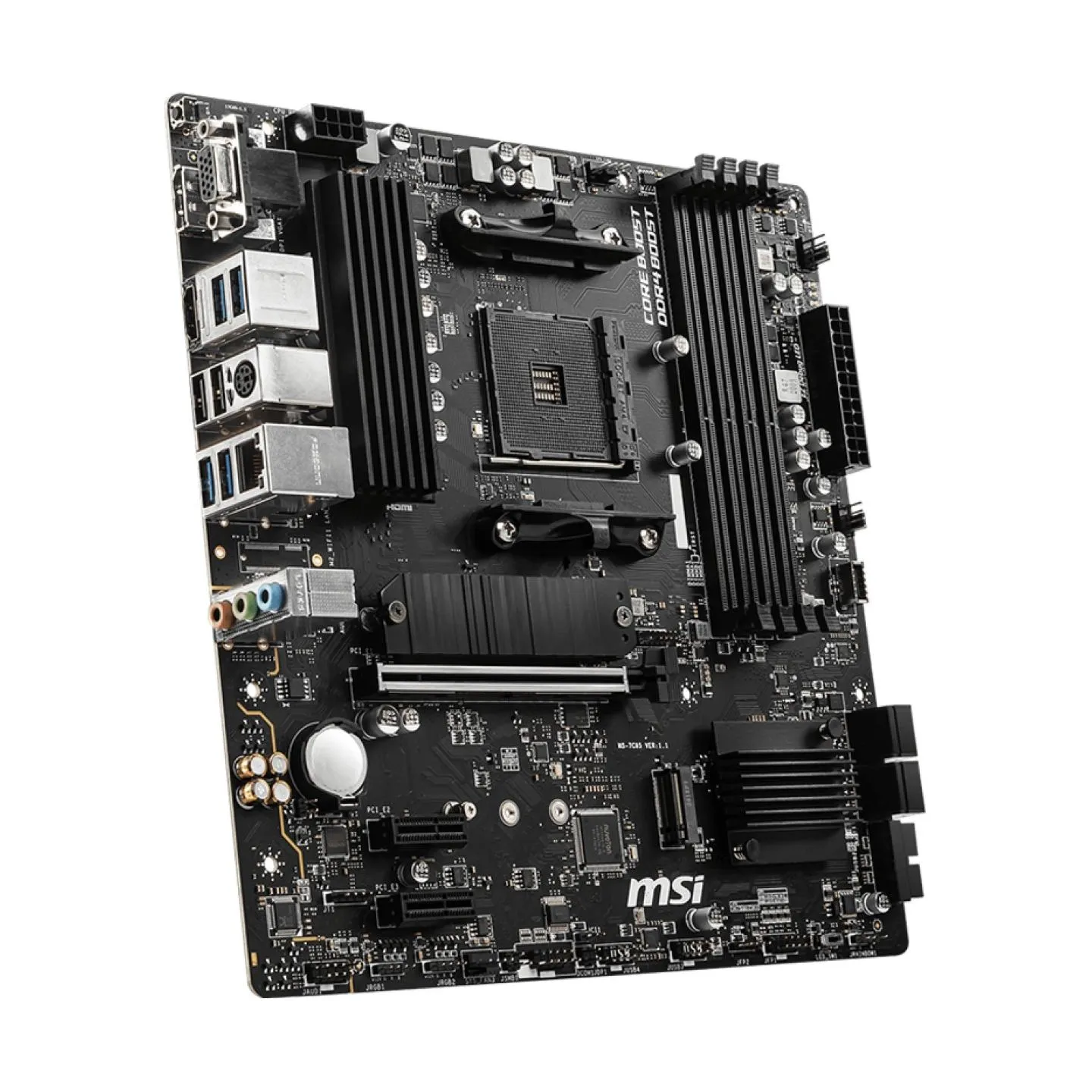 MSI Mainboard|MSI|AMD B550|SAM4|MicroATX|Memory DDR4|Memory slots 4|2xPCI-Express 3.0 1x|1xPCI-Express 4.0 16x|2xM.2|1x15pin D-s
