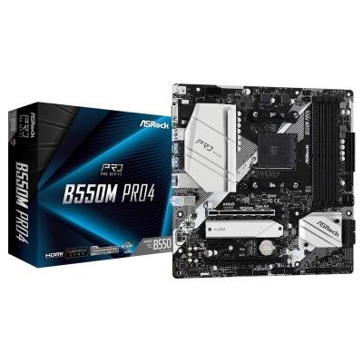 Asrock Mainboard|ASROCK|AMD B550|SAM4|MicroATX|1xPCI-Express 3.0 1x|1xPCI-Express 3.0 16x|1xM.2|1xPCI-Express 4.0 16x|Memory DDR
