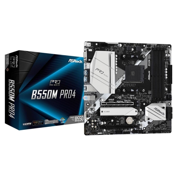 Asrock Mainboard|ASROCK|AMD B550|SAM4|MicroATX|1xPCI-Express 3.0 1x|1xPCI-Express 3.0 16x|1xM.2|1xPCI-Express 4.0 16x|Memory DDR
