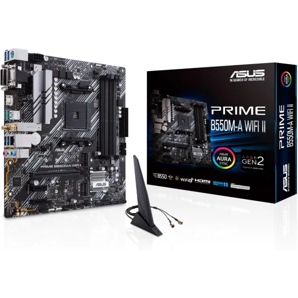 Asus Mainboard|ASUS|AMD B550|SAM4|MicroATX|Memory DDR4|Memory slots 4|2xPCI-Express 3.0 1x|1xPCI-Express 4.0 16x|2xM.2|1x15pin D