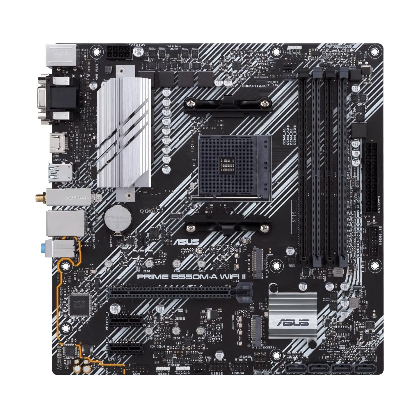 Asus Mainboard|ASUS|AMD B550|SAM4|MicroATX|Memory DDR4|Memory slots 4|2xPCI-Express 3.0 1x|1xPCI-Express 4.0 16x|2xM.2|1x15pin D