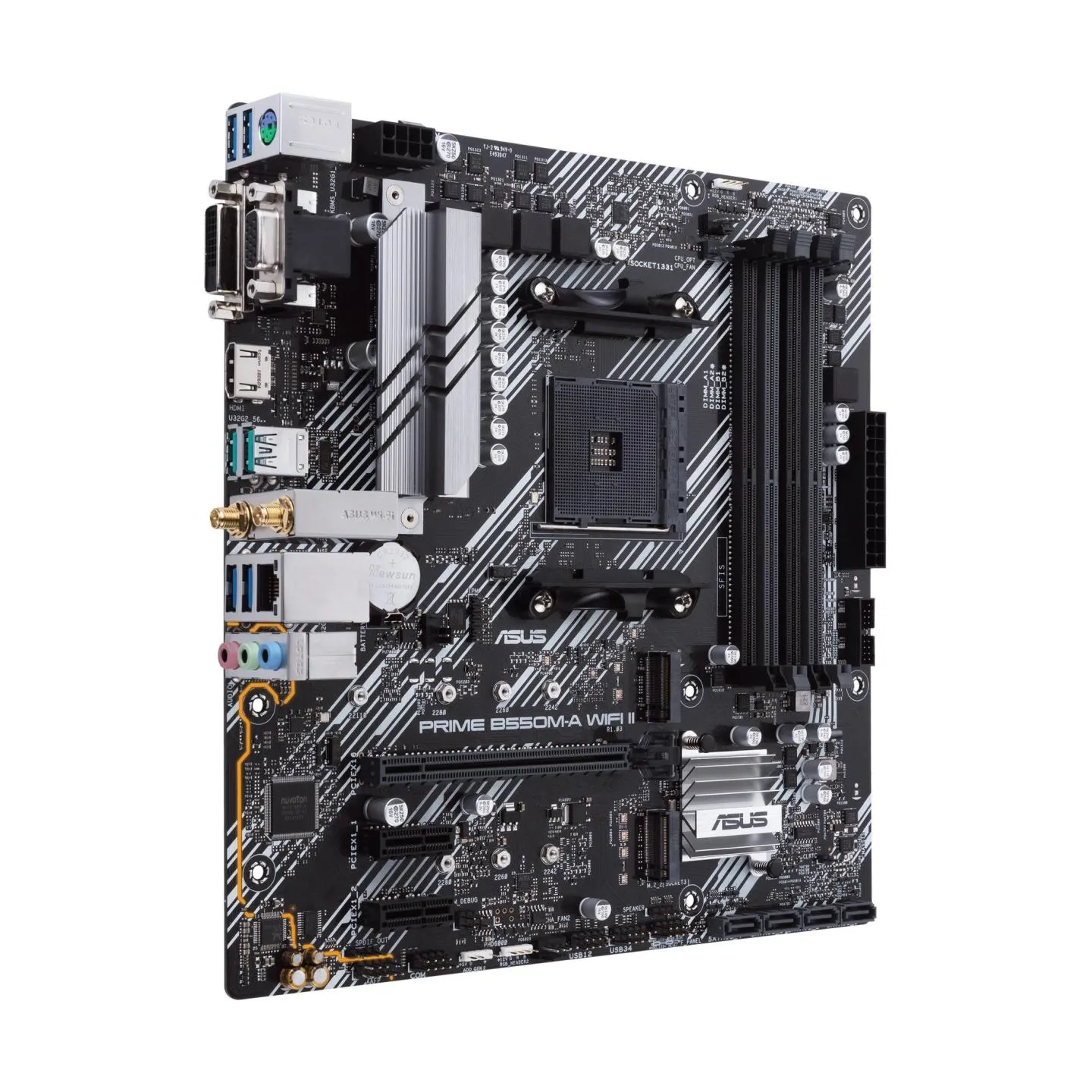 Asus Mainboard|ASUS|AMD B550|SAM4|MicroATX|Memory DDR4|Memory slots 4|2xPCI-Express 3.0 1x|1xPCI-Express 4.0 16x|2xM.2|1x15pin D