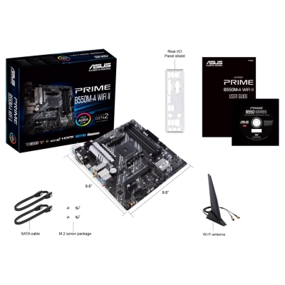 Asus Mainboard|ASUS|AMD B550|SAM4|MicroATX|Memory DDR4|Memory slots 4|2xPCI-Express 3.0 1x|1xPCI-Express 4.0 16x|2xM.2|1x15pin D