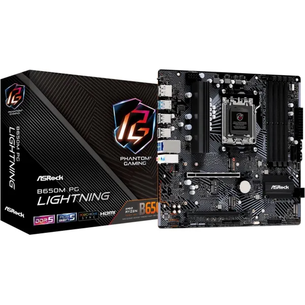 Asrock Mainboard|ASROCK|AMD B650|SAM5|Micro-ATX|Memory DDR5|Memory slots 4|1xPCI-Express 3.0 16x|1xPCI-Express 4.0 16x|3xM.2|1xH