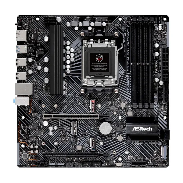 Asrock Mainboard|ASROCK|AMD B650|SAM5|Micro-ATX|Memory DDR5|Memory slots 4|1xPCI-Express 3.0 16x|1xPCI-Express 4.0 16x|3xM.2|1xH