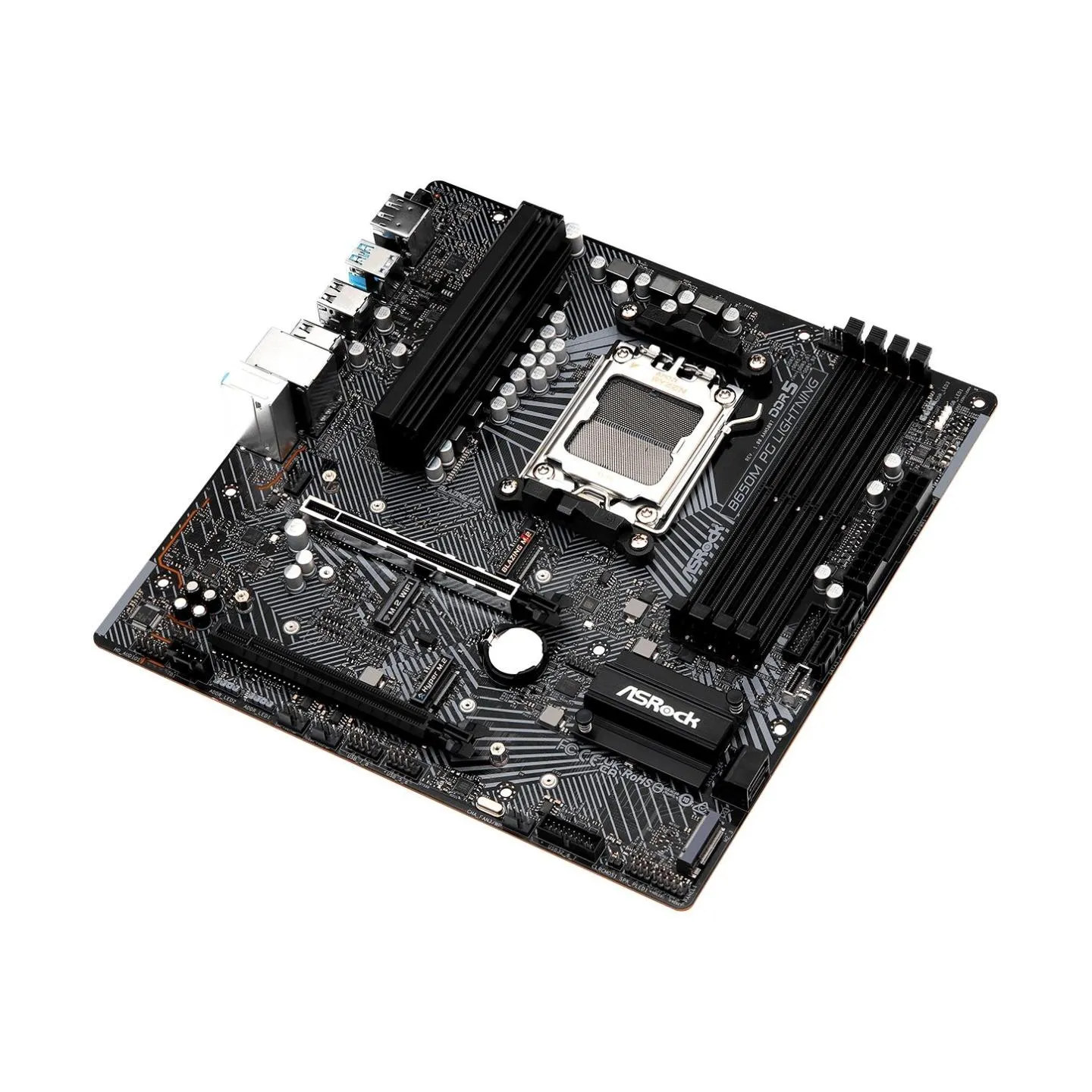 Asrock Mainboard|ASROCK|AMD B650|SAM5|Micro-ATX|Memory DDR5|Memory slots 4|1xPCI-Express 3.0 16x|1xPCI-Express 4.0 16x|3xM.2|1xH