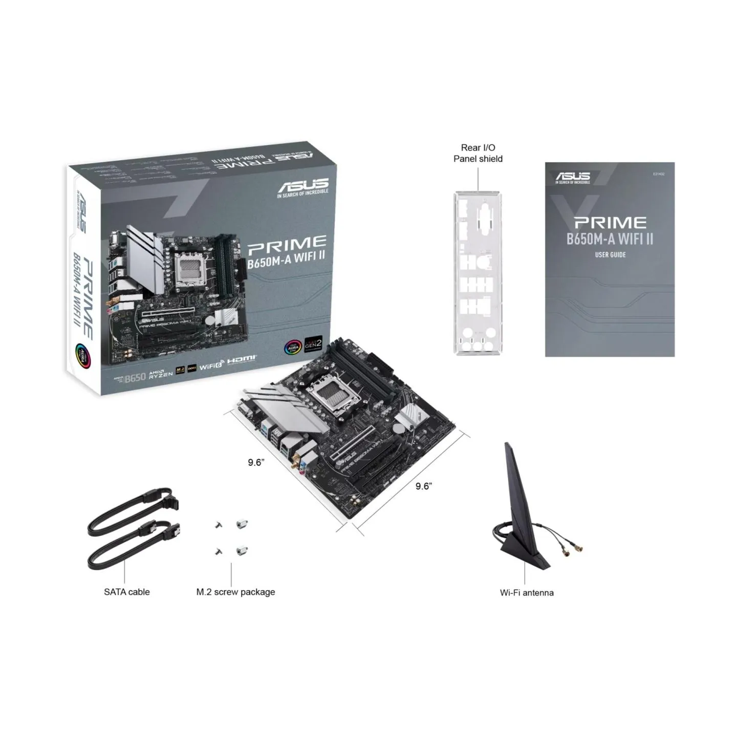 Asus Mainboard|ASUS|AMD B650|Micro-ATX|Memory DDR5|Memory slots 4|3xPCI-Express 4.0 16x|2xM.2|1x15pin D-sub|1xHDMI|1xDisplayPort