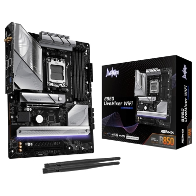 Asrock Motherboard B850 LIVEMIXER WIFI AM5 4DDR5 USB3.2 ATX