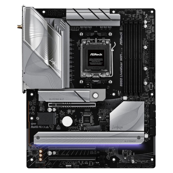 Asrock Mainboard|ASROCK|AMD B850|SAM5|ATX|Memory DDR5|Memory slots 4|2xPCI-Express 4.0 16x|1xPCI-Express 5.0 16x|1xM.2|1xHDMI|1x