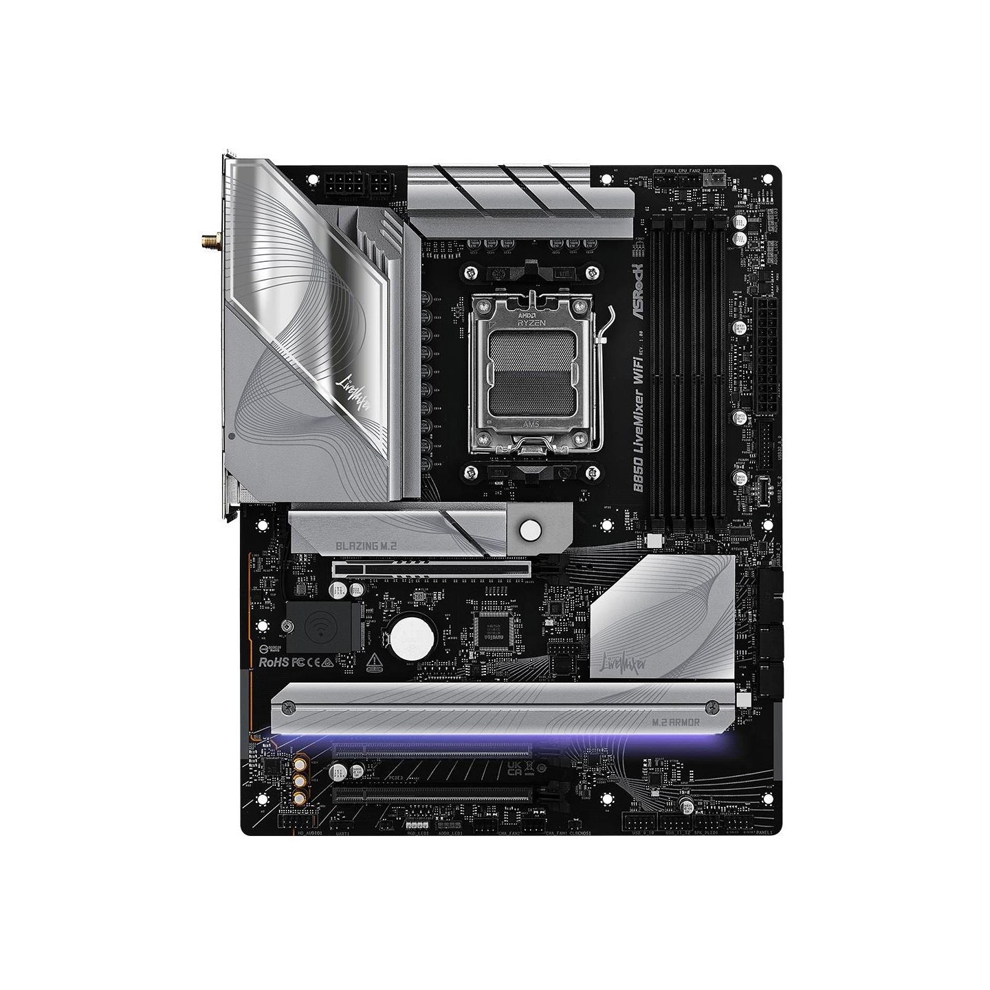 Asrock Motherboard B850 LIVEMIXER WIFI AM5 4DDR5 USB3.2 ATX