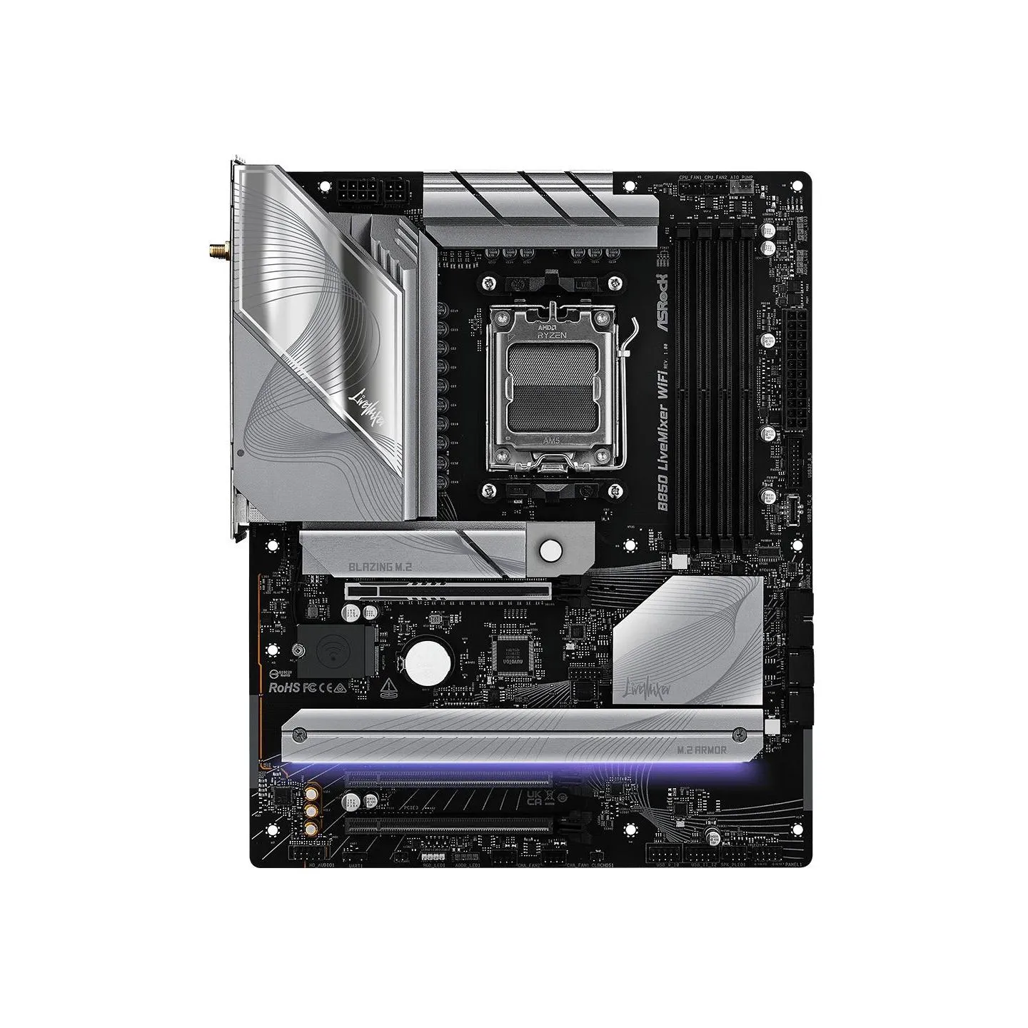 Asrock Motherboard B850 LIVEMIXER WIFI AM5 4DDR5 USB3.2 ATX