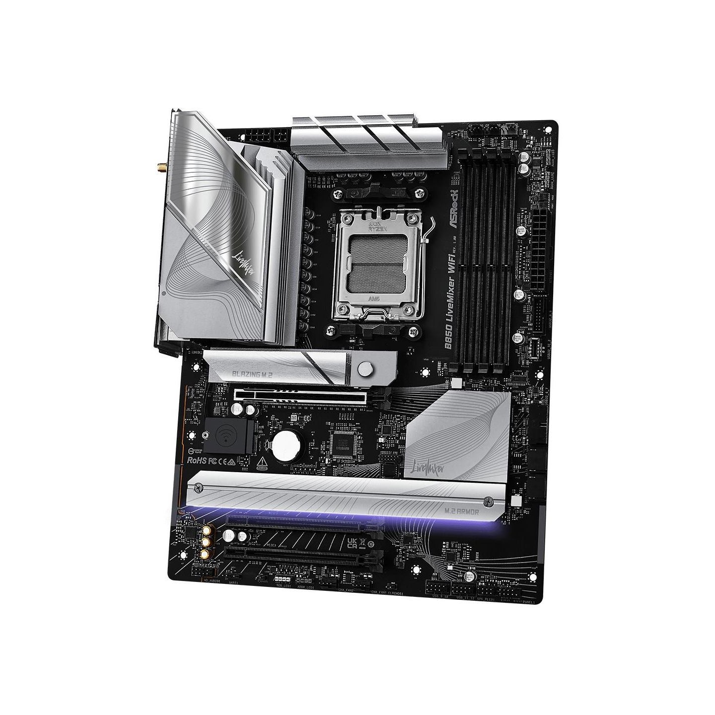 Asrock Mainboard|ASROCK|AMD B850|SAM5|ATX|Memory DDR5|Memory slots 4|2xPCI-Express 4.0 16x|1xPCI-Express 5.0 16x|1xM.2|1xHDMI|1x