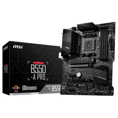 MSI Mainboard|MSI|AMD B550|SAM4|ATX|2xPCI-Express 3.0 1x|1xPCI-Express 3.0 4x|2xM.2|1xPCI-Express 4.0 16x|Memory DDR4|Memory slo