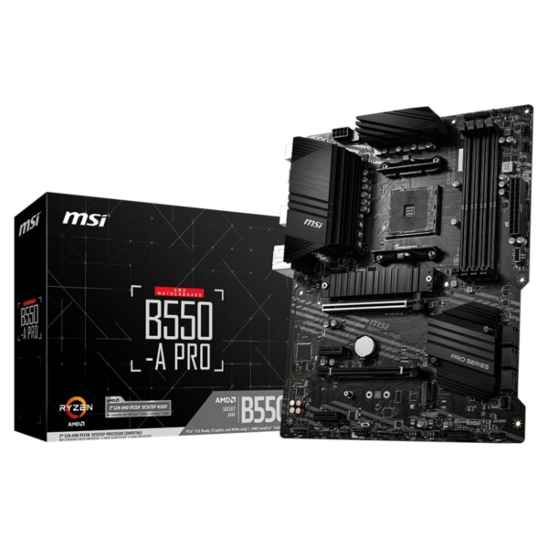 MSI Mainboard|MSI|AMD B550|SAM4|ATX|2xPCI-Express 3.0 1x|1xPCI-Express 3.0 4x|2xM.2|1xPCI-Express 4.0 16x|Memory DDR4|Memory slo