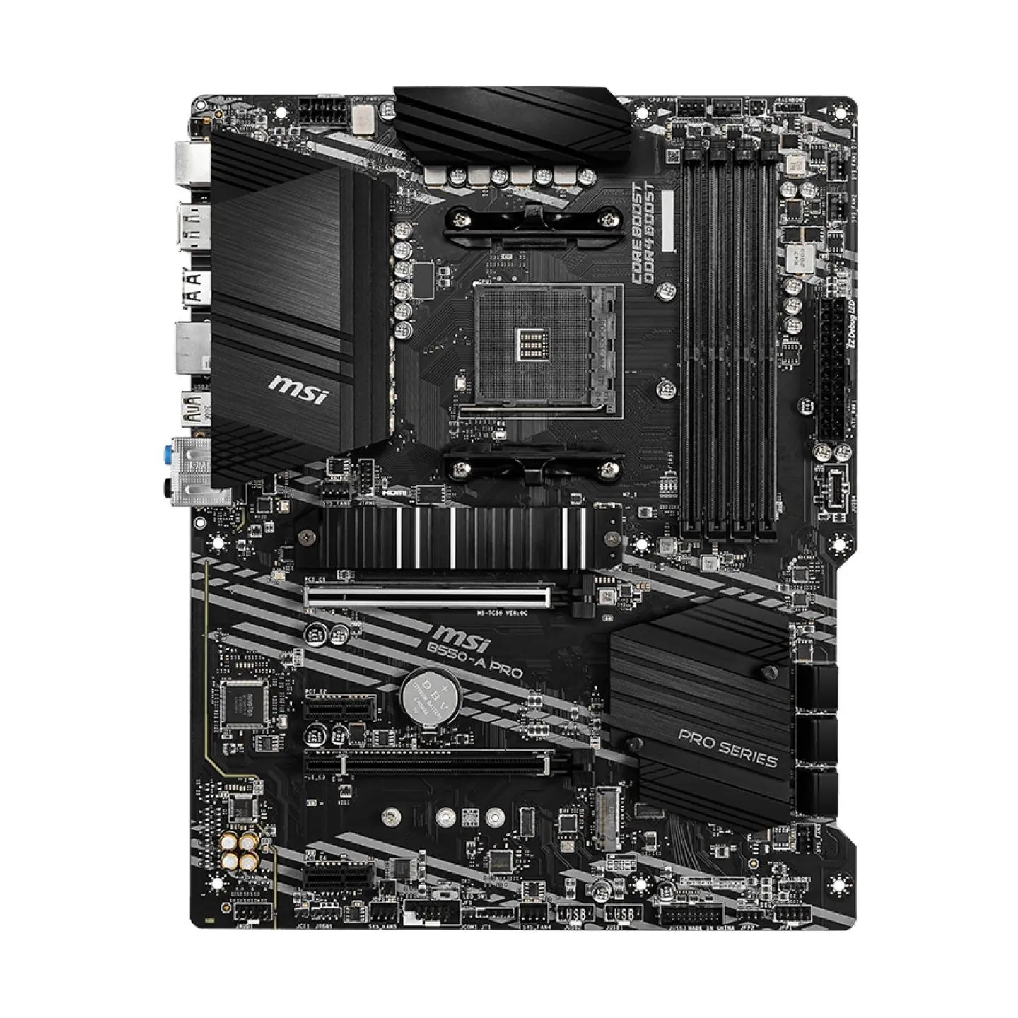 MSI Mainboard|MSI|AMD B550|SAM4|ATX|2xPCI-Express 3.0 1x|1xPCI-Express 3.0 4x|2xM.2|1xPCI-Express 4.0 16x|Memory DDR4|Memory slo