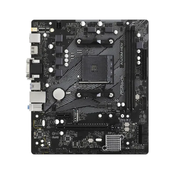 Asrock Mainboard|ASROCK|AMD A520|SAM4|Micro-ATX|Memory DDR4|Memory slots 2|1xPCI-Express 3.0 1x|1xPCI-Express 3.0 16x|1xM.2|1x15