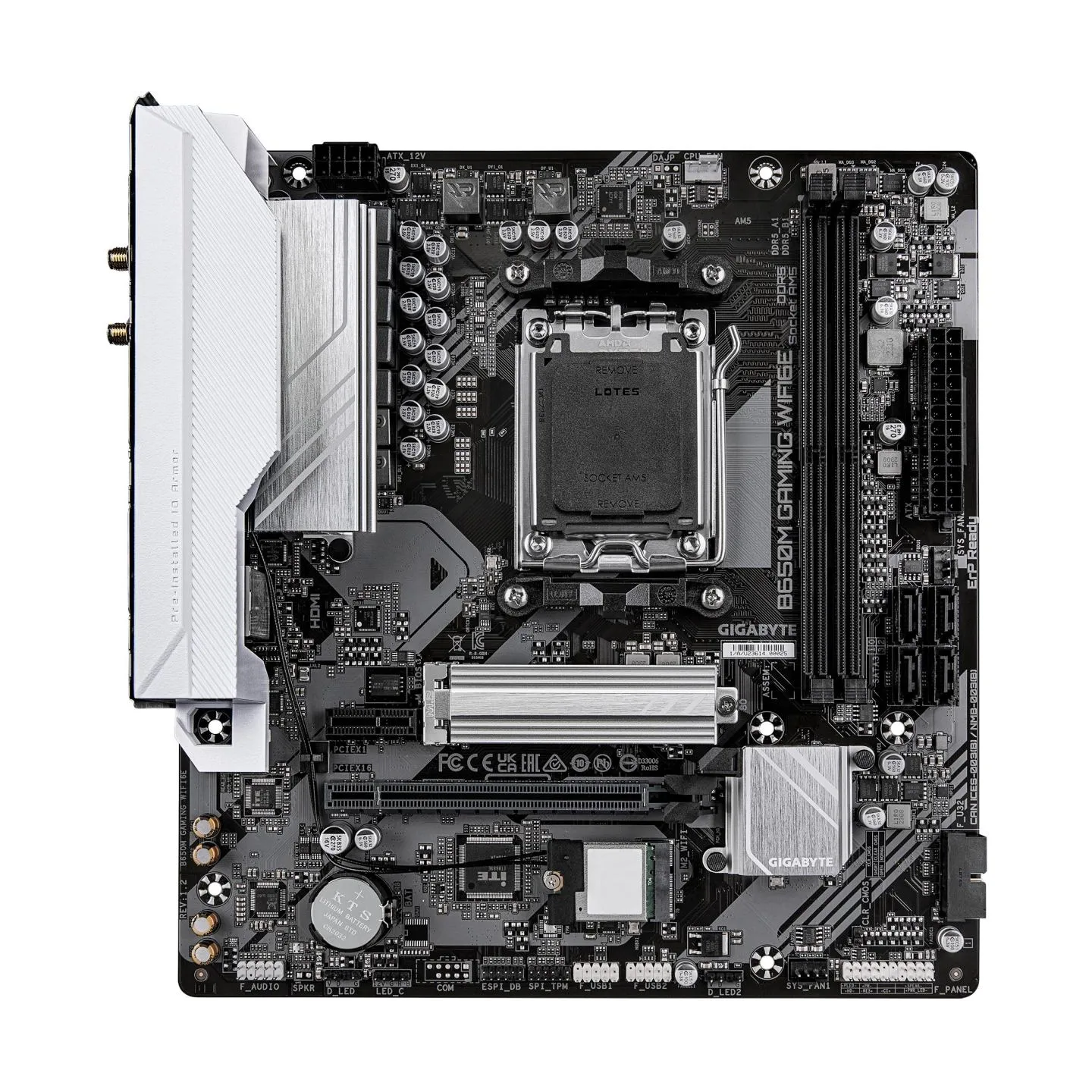 Gigabyte Mainboard|GIGABYTE|AMD B650|SAM5|Micro-ATX|Memory DDR5|B650MGAMINGWIFI6E1.4
