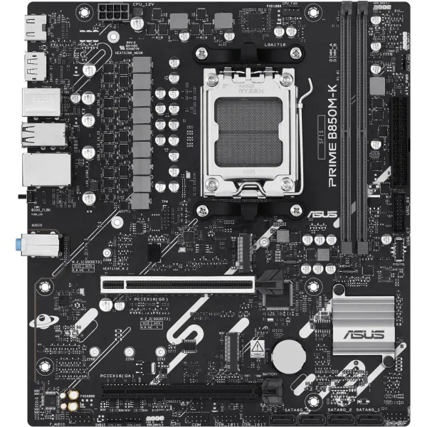 Asus Mainboard|ASUS|AMD B850|SAM5|Micro-ATX|Memory DDR5|Memory slots 2|1xPCI-Express 4.0 16x|1xPCI-Express 5.0 16x|2xM.2|1xHDMI|